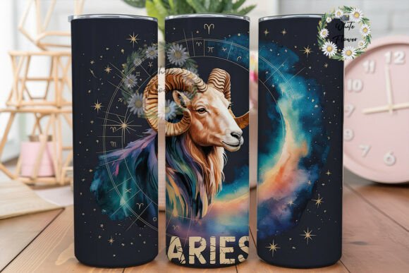 Aries Zodiac Ram 20oz Tumbler Wrap