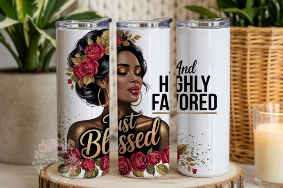 Blessed Favored Woman 20oz Tumbler Wrap