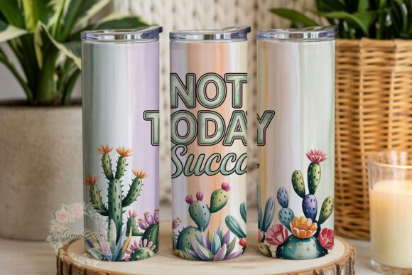 Cactus Quote Watercolor 20oz Tumbler