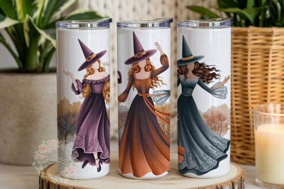 Dancing Witches Autumn 20oz Tumbler Wrap