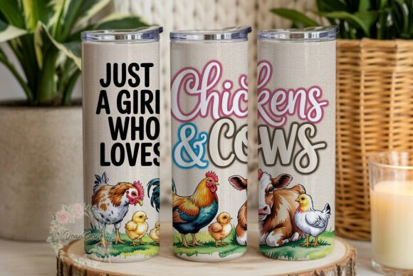 Farm Animal Lover 20oz Tumbler Wrap