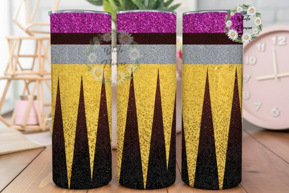 Glitter Pencil Design 20oz Tumbler Wrap
