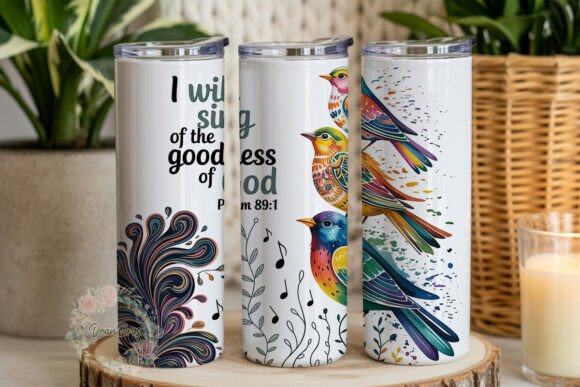 Goodness of God Birds Tumbler Wrap