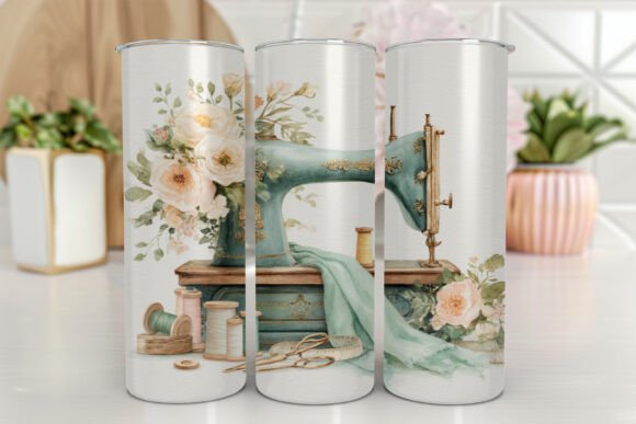 Quilting 20 Oz Skinny Tumbler Wrap