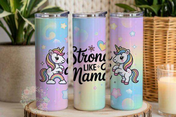 Strong Mama Unicorn 20oz Tumbler Wrap