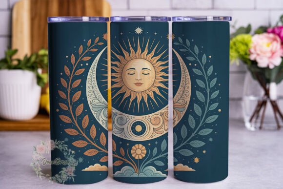 Sun Moon Celestial 20oz Tumbler Wrap