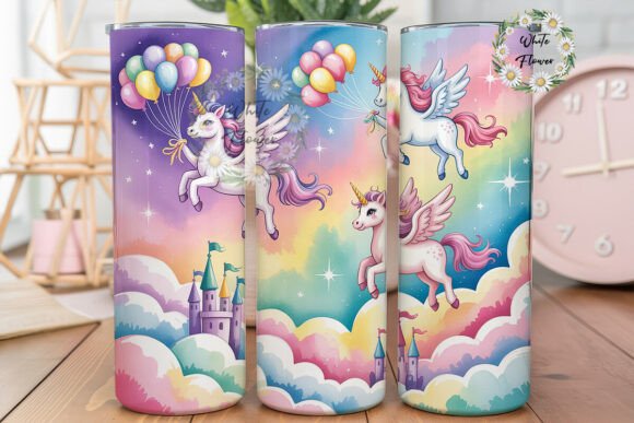 Unicorn Dreams Pastel Sky 20oz Tumbler